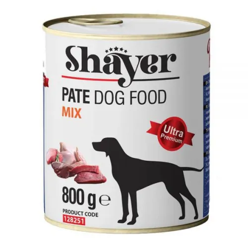 Shayer Pate Canned Adult Wet Dog Food With Mix Flavor 