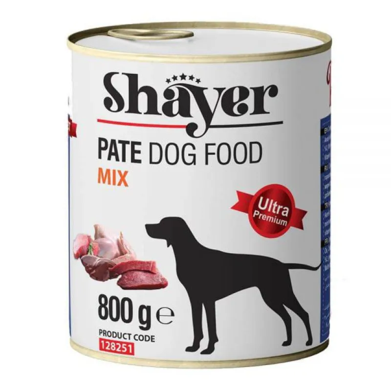 Shayer Pate Canned Adult Wet Dog Food With Mix Flavor 
