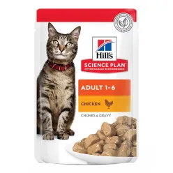 Hills Science Plan Pouch Adult Wet Cat Food with Chicken In Gravy