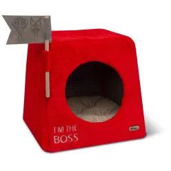 Red boss 3-in-1 dog &amp; cat crate