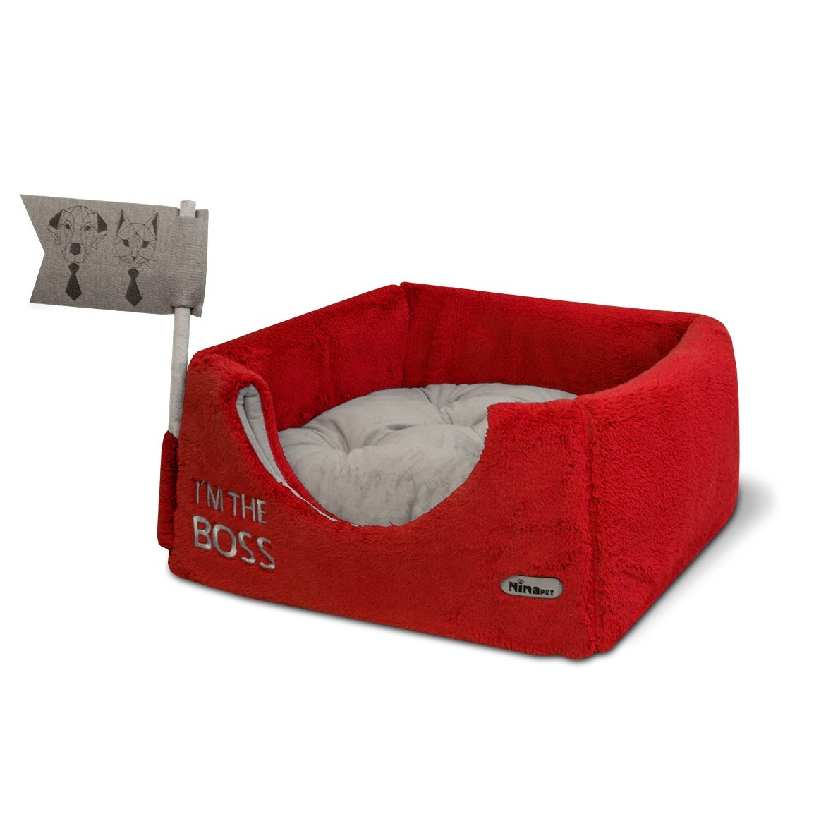 Red boss 3-in-1 dog cat crate