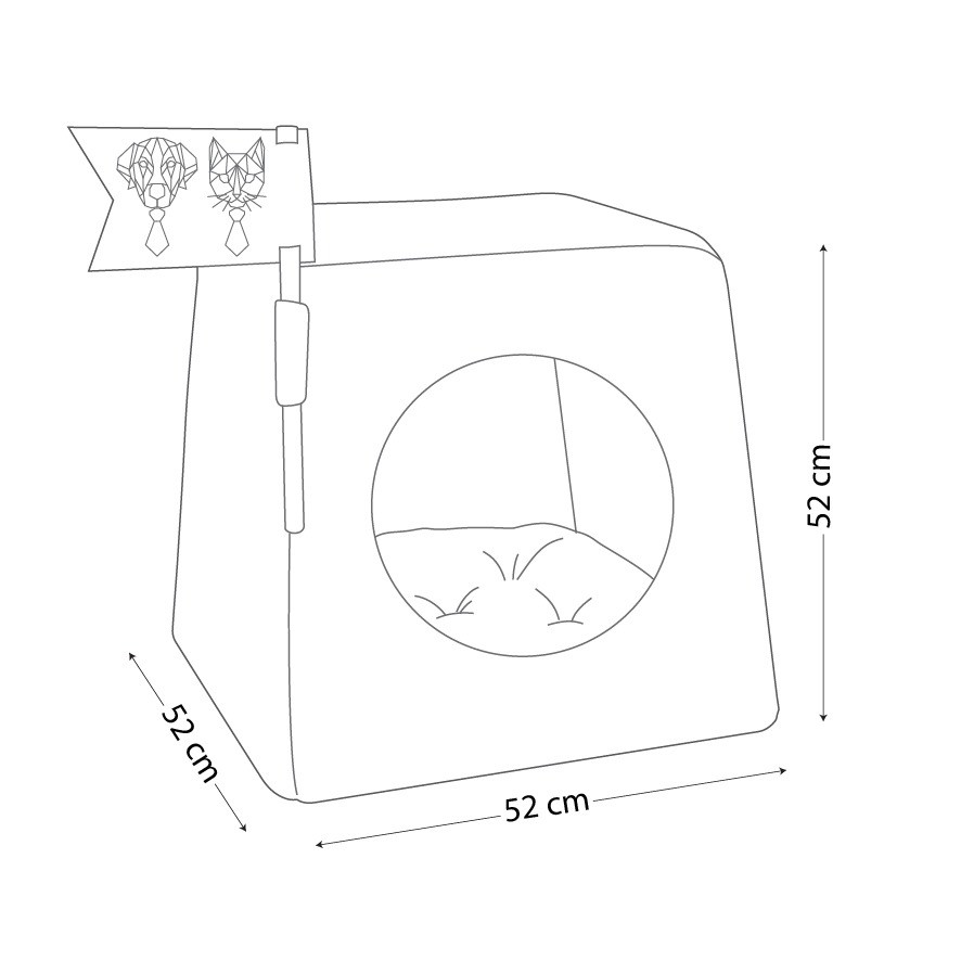 Red boss 3-in-1 dog cat crate
