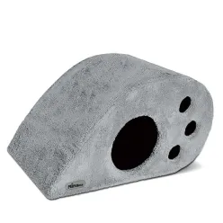 Gray almond dog bed