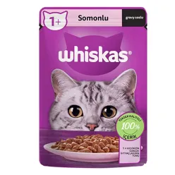 Whiskas Pouch Pure Delight Canned Adult Wet Cat Food With Salmon In Sauce