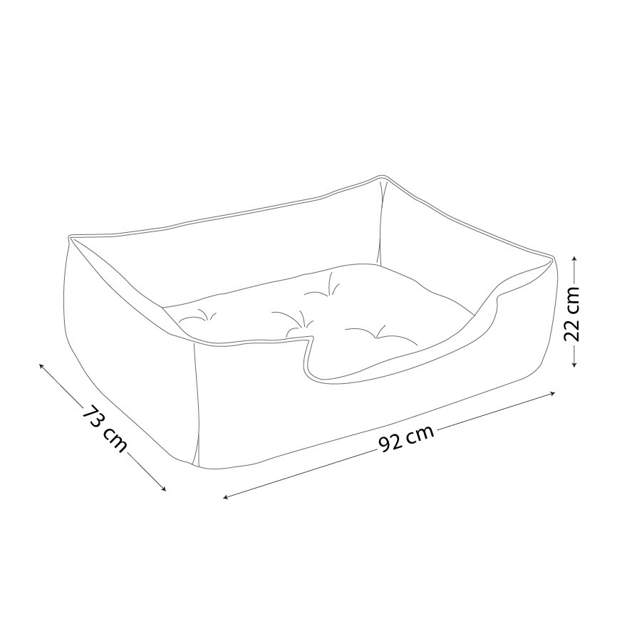 U vip cat &amp; dog bed, size 2.5, red &amp; gray color