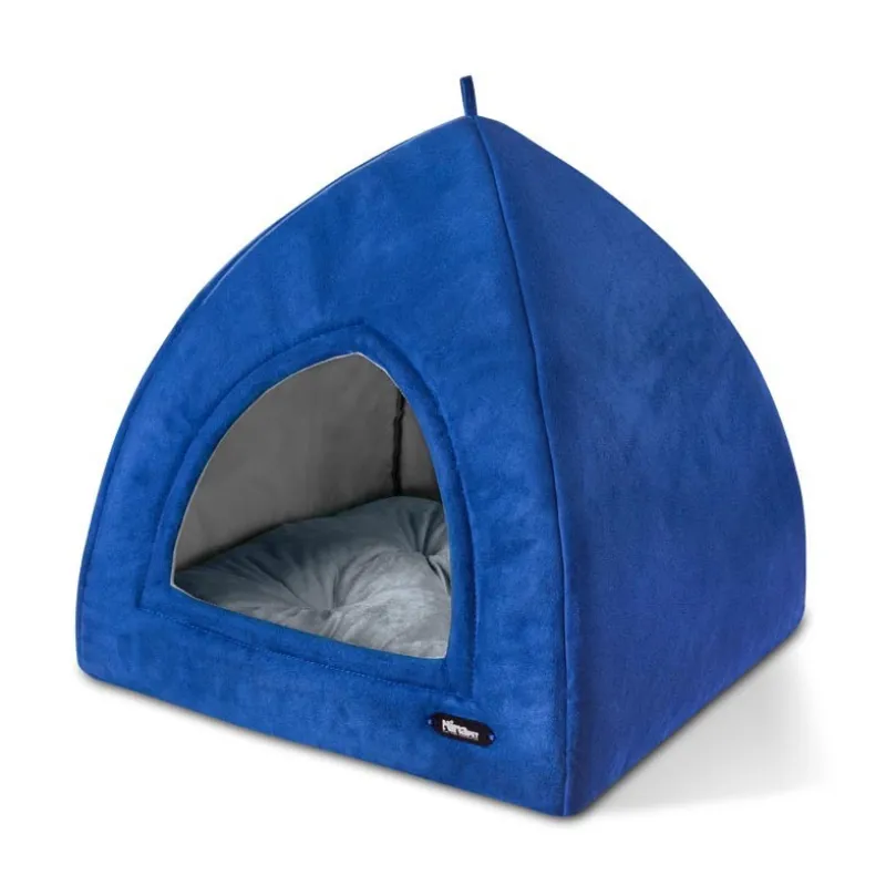 Triangular cat &amp; dog bed, blue color