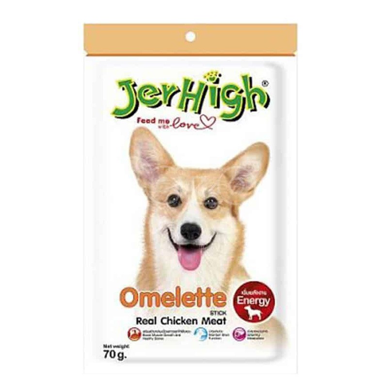 Jerhigh Stick Dog Treat With Chicken Omelette 