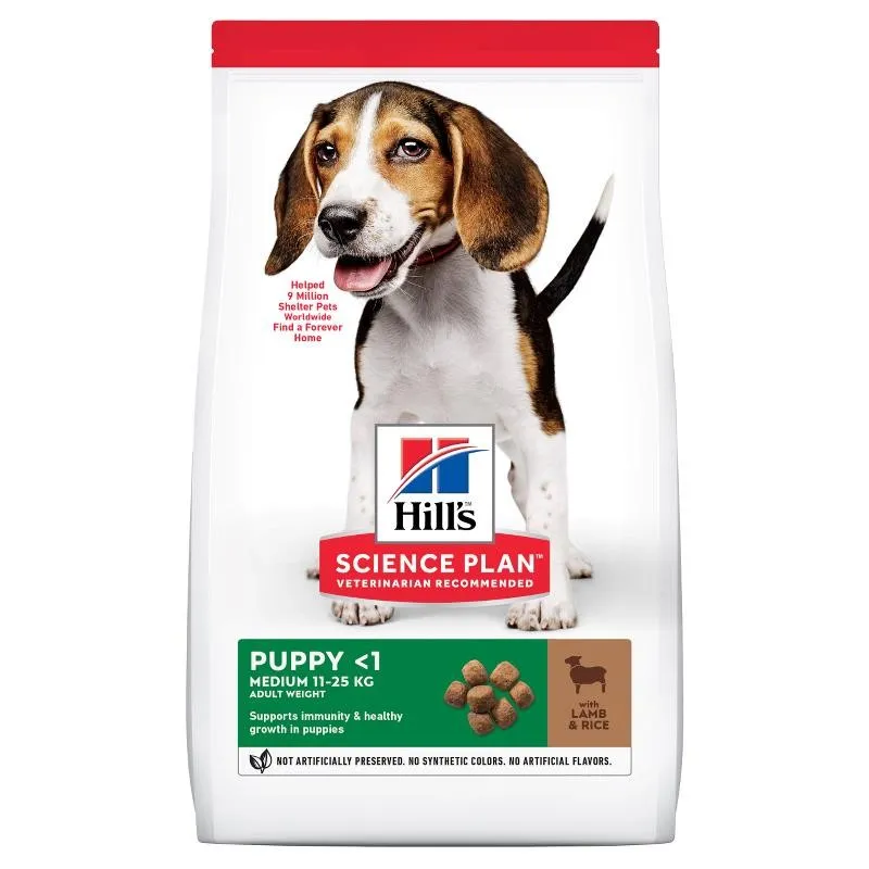 Hills Science Plan Medium Puppy Food with Lamb &amp; Rice