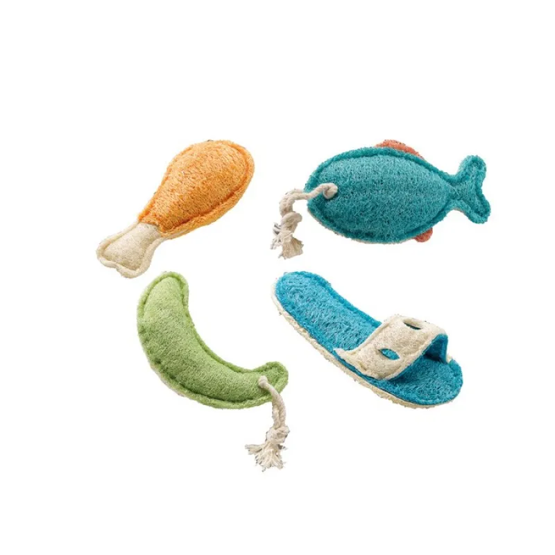 dog toy made of vegetal terry cloth 4