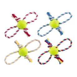 Dog &amp; Cat Toy Ball &amp; Rope Model, Code B
