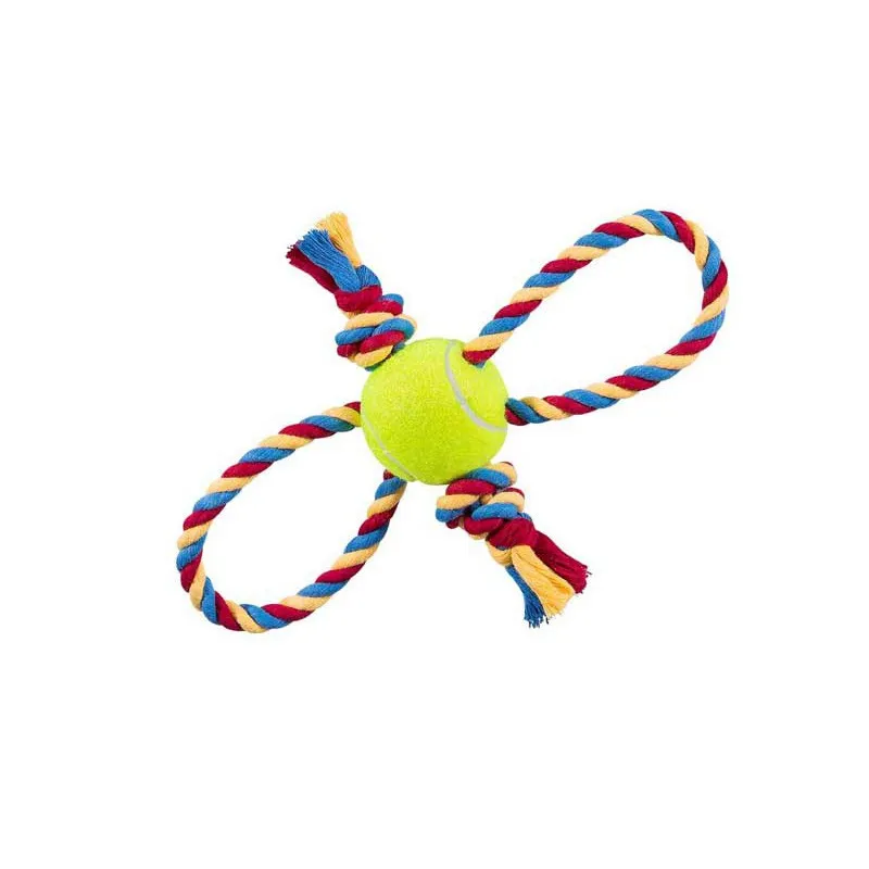 Dog &amp; Cat Toy Ball &amp; Rope Model, Code B
