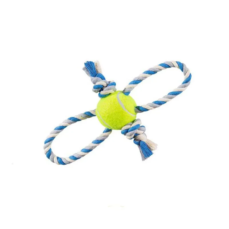 Dog &amp; Cat Toy Ball &amp; Rope Model, Code B
