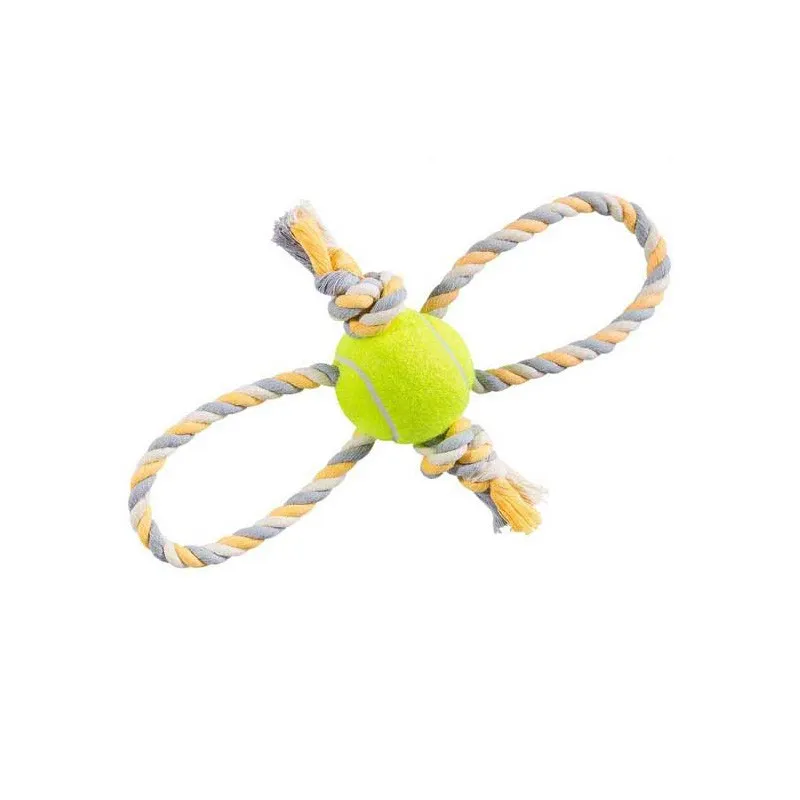 Dog &amp; Cat Toy Ball &amp; Rope Model, Code B
