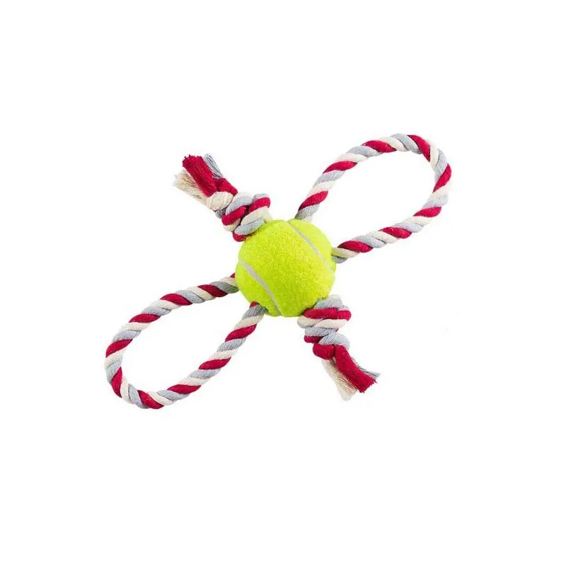 Dog &amp; Cat Toy Ball &amp; Rope Model, Code B
