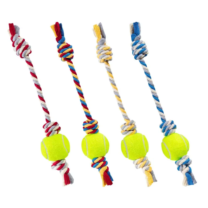 Dog &amp; Cat Toy Ball &amp; Rope Model, Code C
