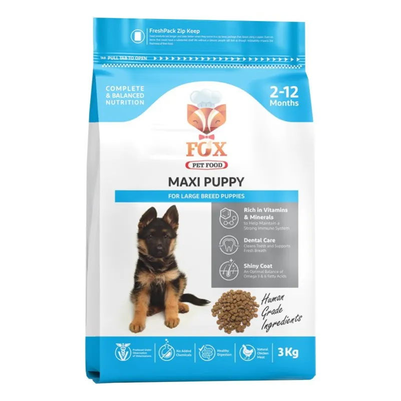 Fox Large Breed Puppies Dry Food With Chicken Flavor