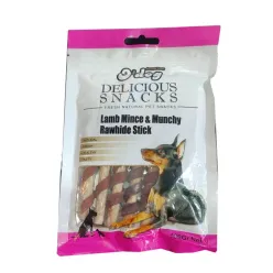 Odog Lamb Mince &amp; Munchy Rawhide Stick Dog Treat