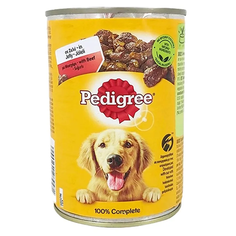 Pedigree Canned Adult Wet Dog Food With Beef in Jelly