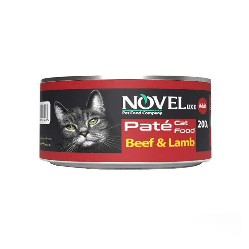 Novel Canned Adult Wet Cat Food With Beef &amp; Lamb