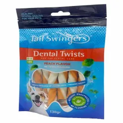 Tail Swingers Small Breeds Dental twists Peach Flavor