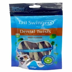 Tail Swingers Small Breeds Dental twists Beef Flavor