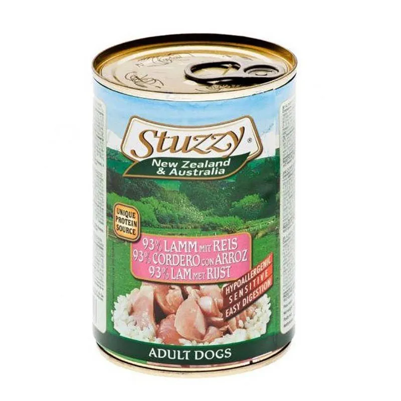  Stuzzy Canned Adult Wet Dog Food With Lamb &amp; Rice Flavor