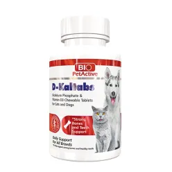 Bio PetActive D-Kaltabs Tablets For Cat &amp; Dog With Vitamin D3 &amp; Calcium