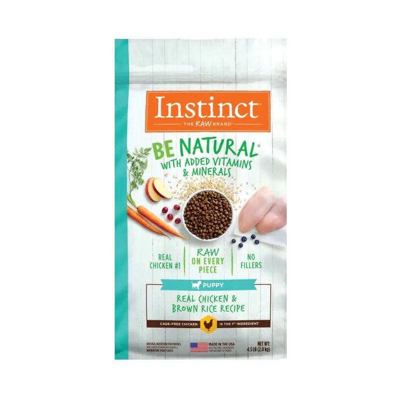 Instinct Be Natural Puppy Real Chicken &amp; Brown Rice Recipe Dry Dog Food
