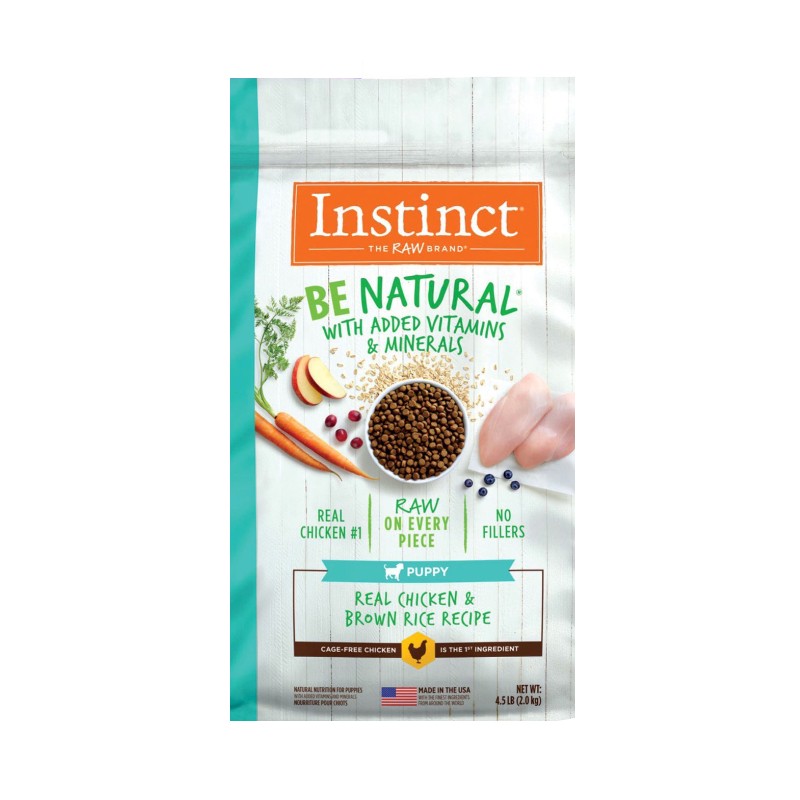 Instinct Be Natural Puppy Real Chicken &amp; Brown Rice Recipe Dry Dog Food 