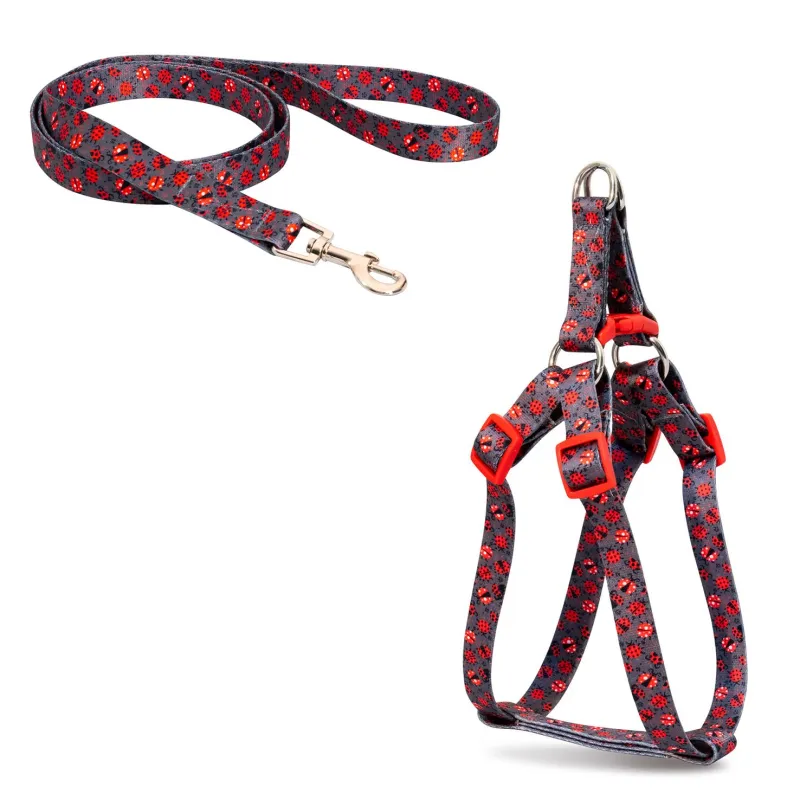  Dog &amp; Cat Shoulder Harness, Rhythm Model, Whit Lead