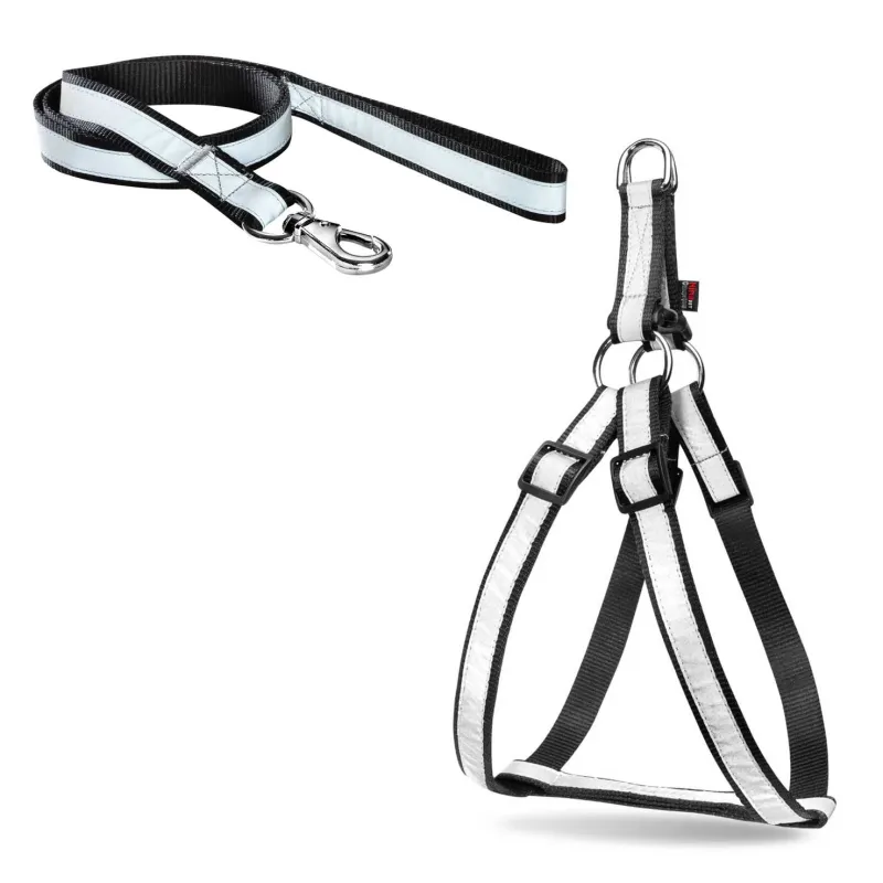  Dog &amp; Cat Shoulder Harness, Night Coloured, Whit Lead 