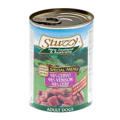 Stuzzy Canned Adult Wet Dog Food With Venison Flavor