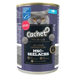 Cachet Canned Adult Wet Cat Food With Fish In Jelly