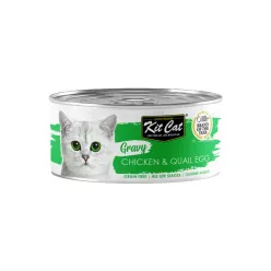 Kit Cat Gravy Chicken &amp; Quail Egg Canned Cat Food