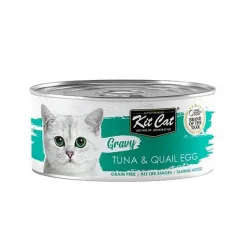 Kit Cat Gravy Tuna &amp; Quail Egg Canned Cat Food