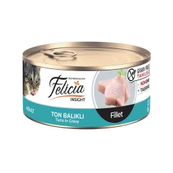 Felicia Canned Adult Cat Food Fillet Tuna in Gravy