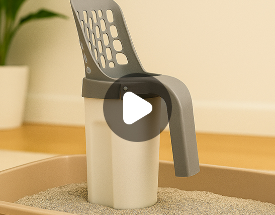 بیلچه خاک گربه مخزن دار